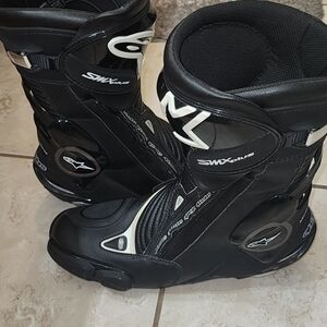 Alpinestars Black and White Men's Boots